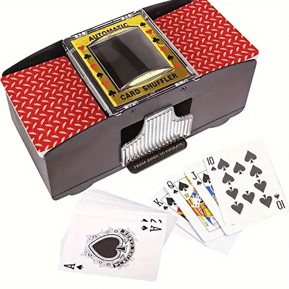 Home Improvement Game - Battery Operated Automatic Poker Card Shuffler
