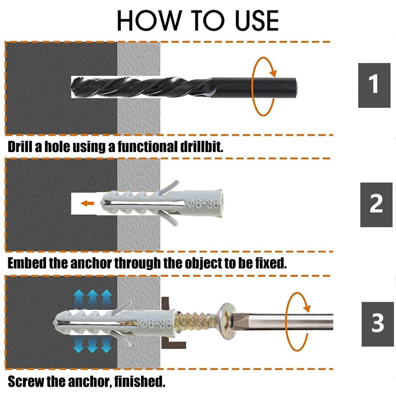 Multipurpose Grey Expansion Bo – Drywall Anchor Screw Bewertung und Preis