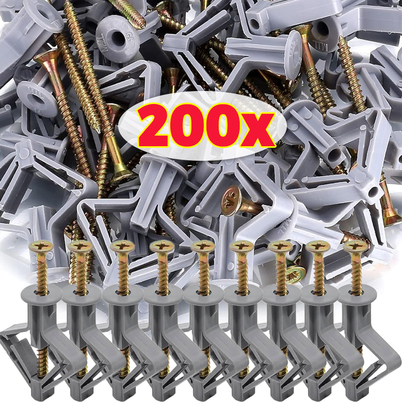 200/20PCS Plasterboard Expansi – Drywall Anchor Screw Bewertung und Preis
