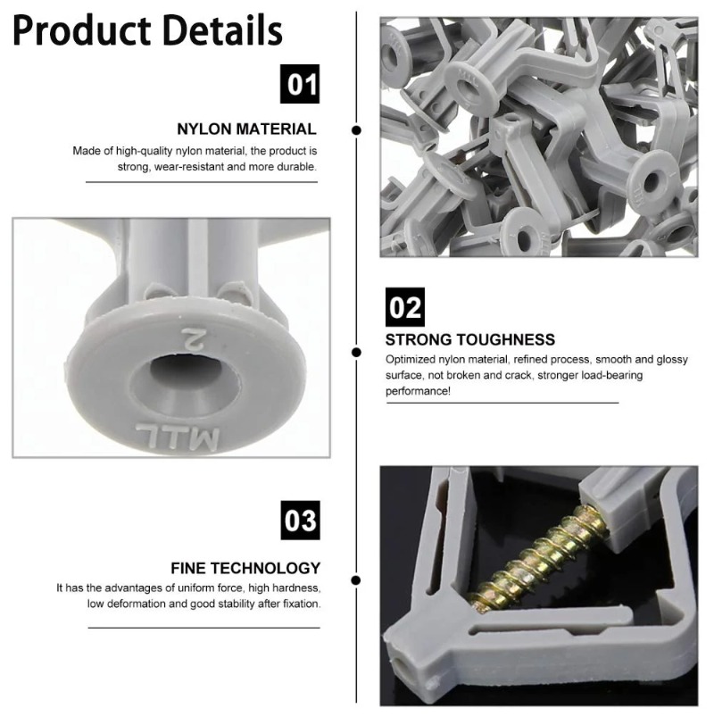 Wholesale Butterfly Shape Expa – Drywall Anchor Screw Bewertung und Preis
