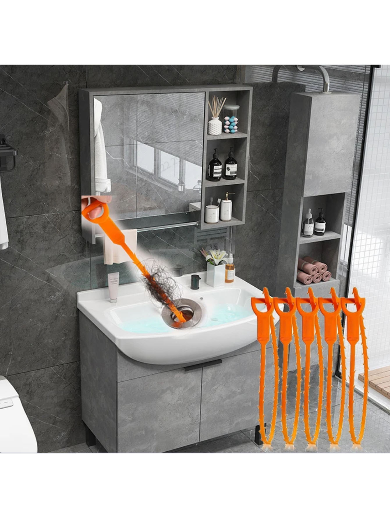 3-piece drain cleaning tool se – Home Improvement K&B Construction Bewertung und Preis