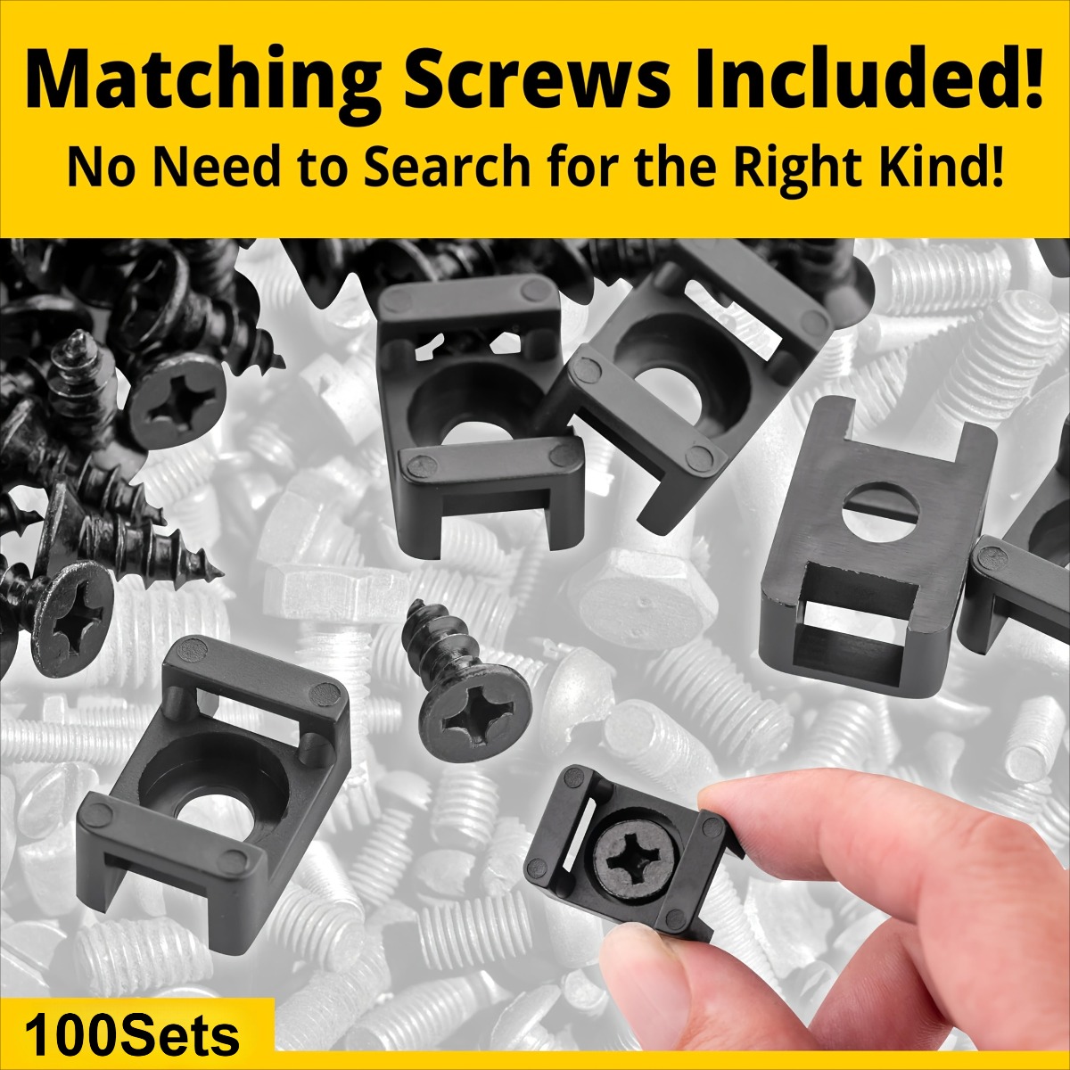 100 Sets Cable Tie Mounts with – Drywall Anchor Screw Bewertung und Preis